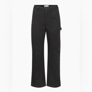 Aritzia TNA Straight Leg Black Carpenter Pants Size 2